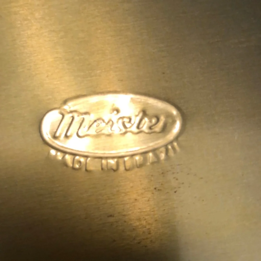 Vintage Meister Goose Litho Metal Tin Can Dome Top Storage Container Brazil